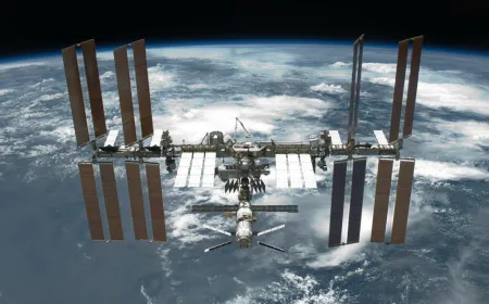 Astronauts take shelter in a secure module of the International Space Station after an air leak is detected.
