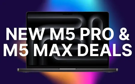A MacBook Pro laptop is displayed alongside promotional pricing details.