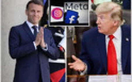 President Trump and Emmanuel Macron discuss France digital services tax and potential tariffs on French wine.