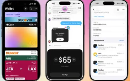 The Apple Wallet interface displays digital credentials, automated pass scanning, and payment processing in iOS 27.