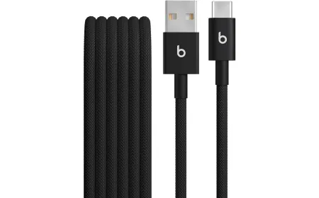 Braided USB-A to USB-C cable with Beats logo