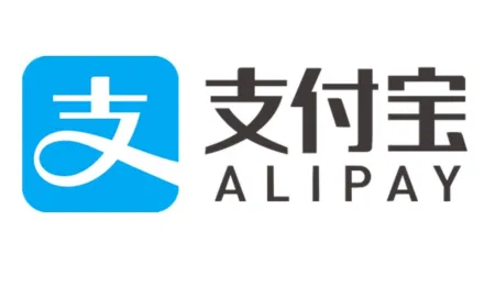 Smartphone screen showing the AI-integrated Alipay app with conversational prompts and automated financial tools.