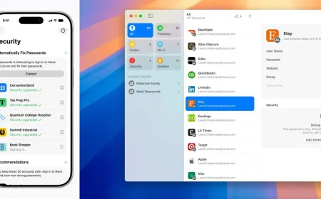 iOS 27 Passwords app interface displaying automated credential security updates