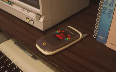 The Commodore Call Back 8020 flip phone blocks social media and web browsers.
