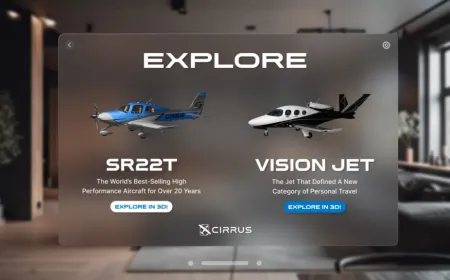 Cirrus Aircraft Releases Free Vision Pro Flight Simulation App