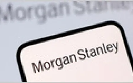 Infographic showing Morgan Stanley forecast of global AI debt issuance doubling to $570 billion by 2026