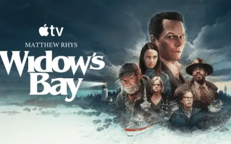 Promotional artwork for the Apple TV series Widow's Bay