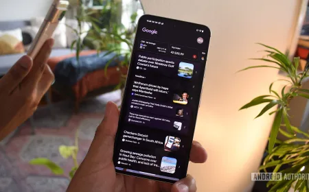 Teardown screenshot showing the new Google Discover video tab and home tab interface layout.