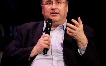 A professional portrait of LinkedIn co-founder Reid Hoffman