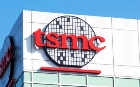 A TSMC semiconductor fabrication plant produces advanced chips for artificial intelligence applications.
