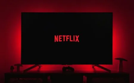 Netflix logo displayed on a television screen