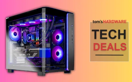 Skytech gaming desktop with AMD Ryzen 9 9800X3D processor, NVIDIA RTX 5070 Ti graphics card, and liquid cooling.