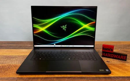 The Razer Blade 18 2026 laptop features an aluminum chassis and a dual-mode display.