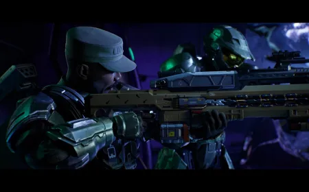 Concept art for Halo: Campaign Evolved highlighting Operation: METEORITE and updated classic mechanics.