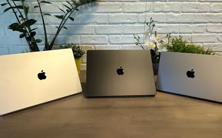 Apple touchscreen MacBook Pro concept showing a tandem OLED display, M6 processor, and thinner chassis