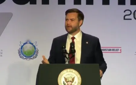 Vice President JD Vance addresses UK student murder and migration policy during a press briefing.