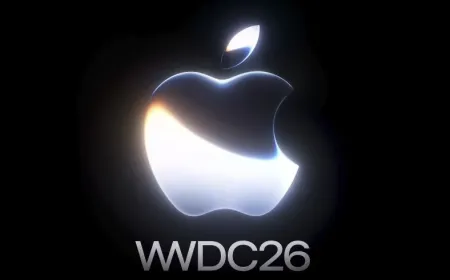 The Apple WWDC 2026 keynote stream highlights iOS 27, macOS 27, AI enhancements, and Liquid Glass design updates.