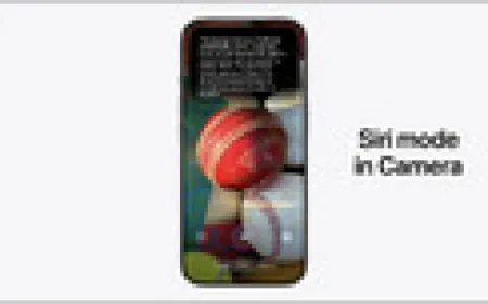 The screen displays the new Siri mode in the Camera app analyzing real-world objects on an iPhone.