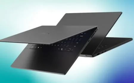 The Dell XPS 16 Creator Edition laptop features a Tandem OLED display and multiple side ports.