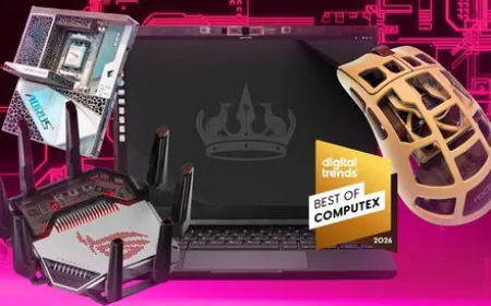 Space-rated motherboard featuring 3D-printed thermal structures at Computex 2026.