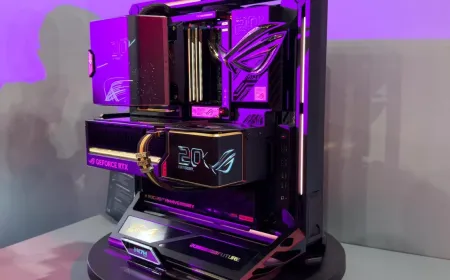 ASUS ROG Edition 20 components feature a gold and black finish at Computex 2026.