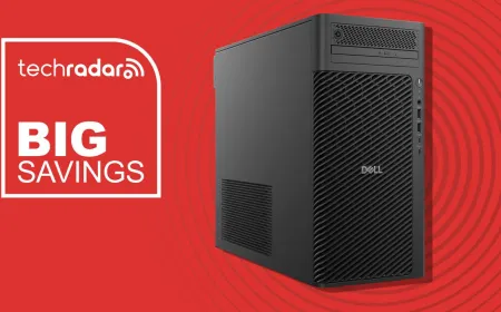 The front exterior of the Dell Pro Max Tower T2 workstation shows its chassis design and ventilation grilles.