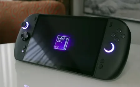 OneXPlayer 3 handheld gaming computer featuring an Intel Arc G3 Extreme processor and an 8.8-inch OLED screen with modular...