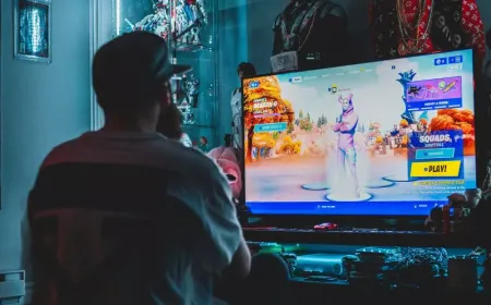 A diverse group of Americans plays video games on home consoles and mobile devices.