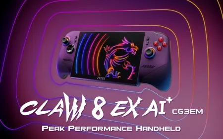 MSI Introduces Claw 8 EX AI+ Handheld With Intel Arc G3 Extreme Graphics