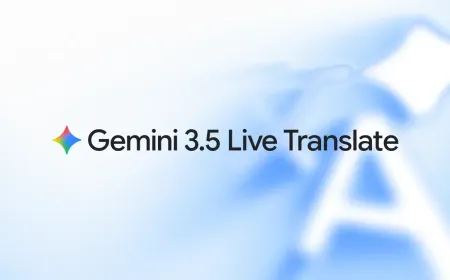 A conceptual diagram illustrates Google Gemini 3.5 processing real-time voice translation across multiple languages.