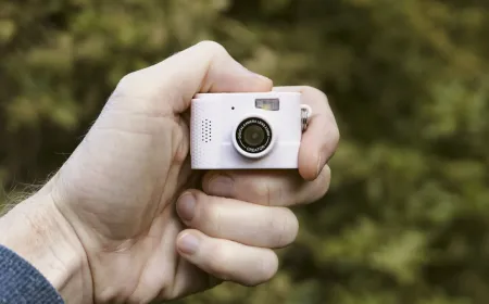 The compact Photo Creator Mini Digital Camera Series 3 features a built-in keychain loop for portability.