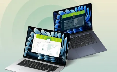 A smartphone displays VPN security status and regional eSIM data coverage.