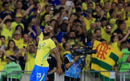 Brazil and Egypt national teams prepare for their upcoming international friendly match.