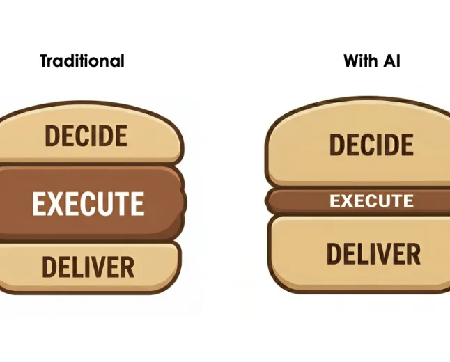 A developer reviewing system architecture diagrams, highlighting human oversight in complex software projects.