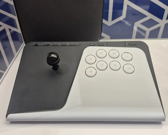 The Sony FlexStrike wireless fight stick for PlayStation 5 features an ergonomic design aimed at beginners.