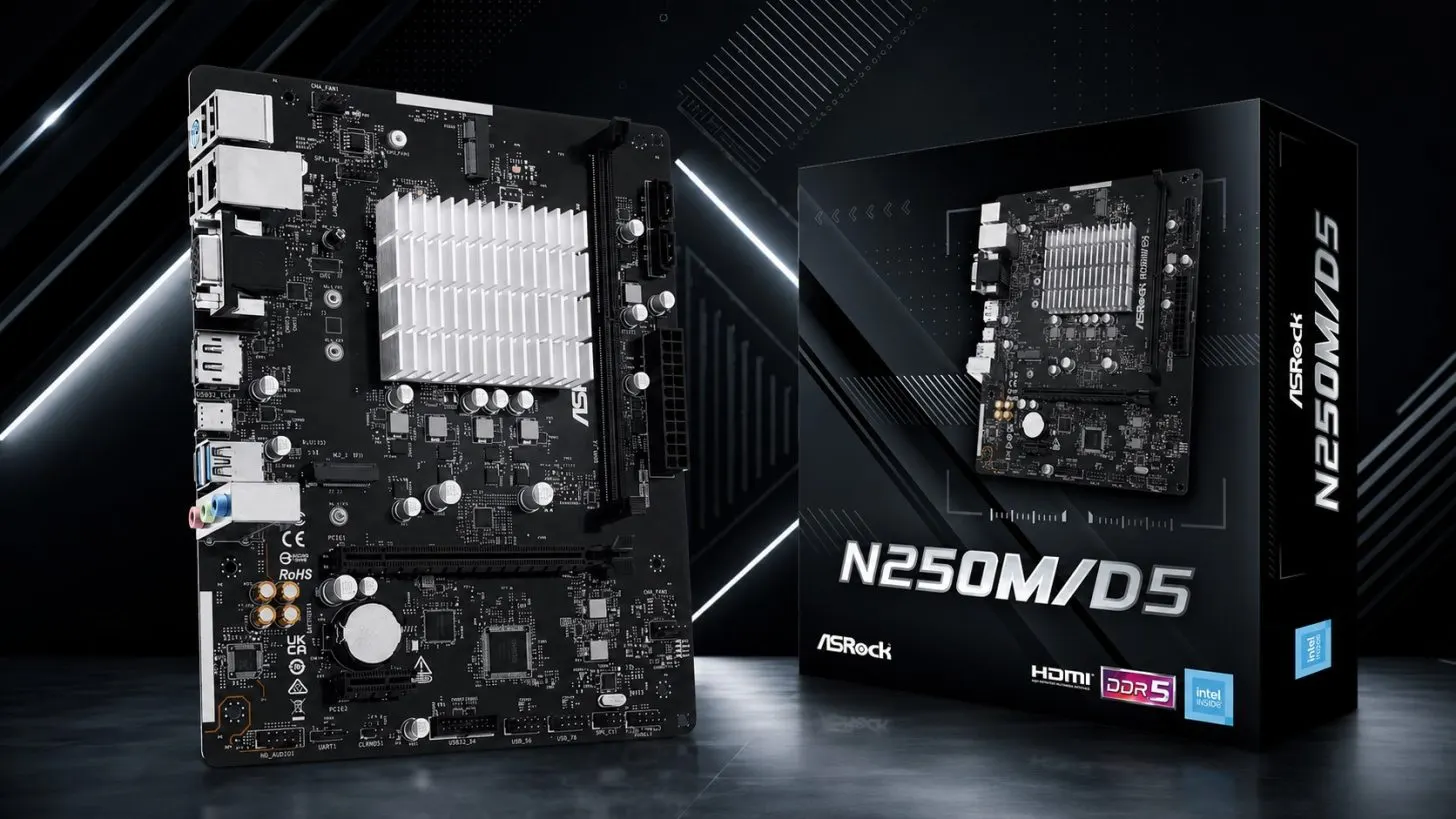 ASRock N250M/D5 Fanless Platform Targets Silent Entry-Level Computing