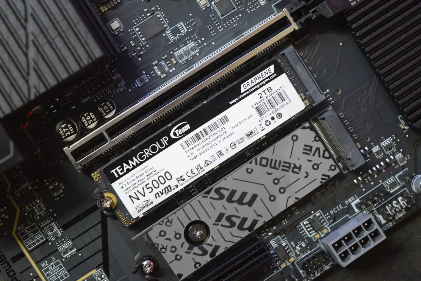 Teamgroup NV5000 2 TB PCIe Gen4 NVMe SSD – Value Oriented 2 TB With Graphene Thermal Pad