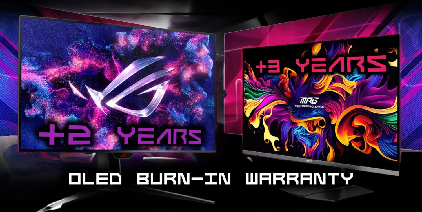 ASUS and MSI Extend OLED Monitor Warranties Against Burn-In