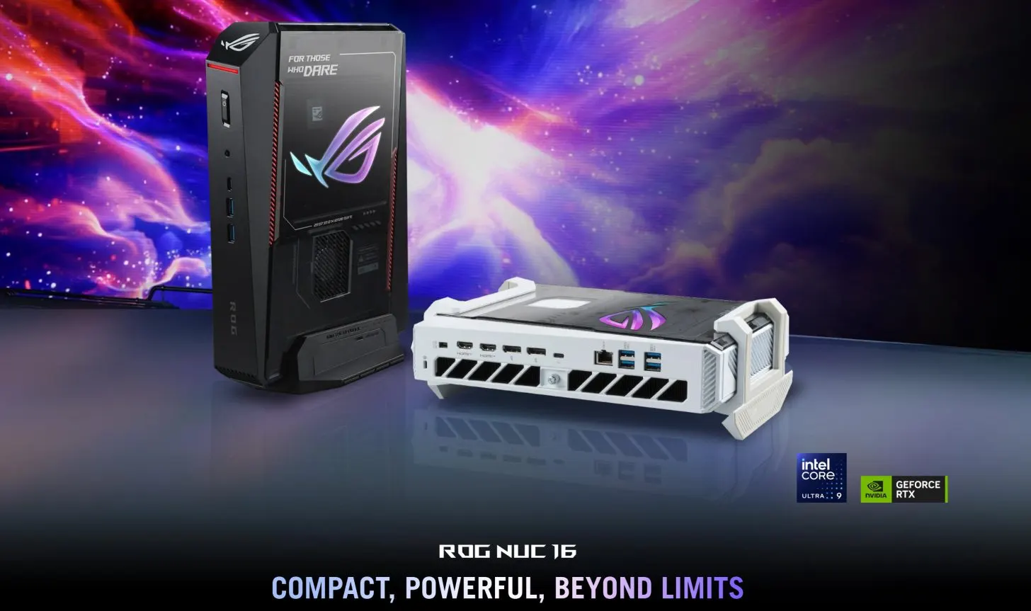 ASUS Unleashes ROG NUC 16, It’s Most Powerful NUC Mini PC Yet With Intel 290HX & NVIDIA RTX 5080