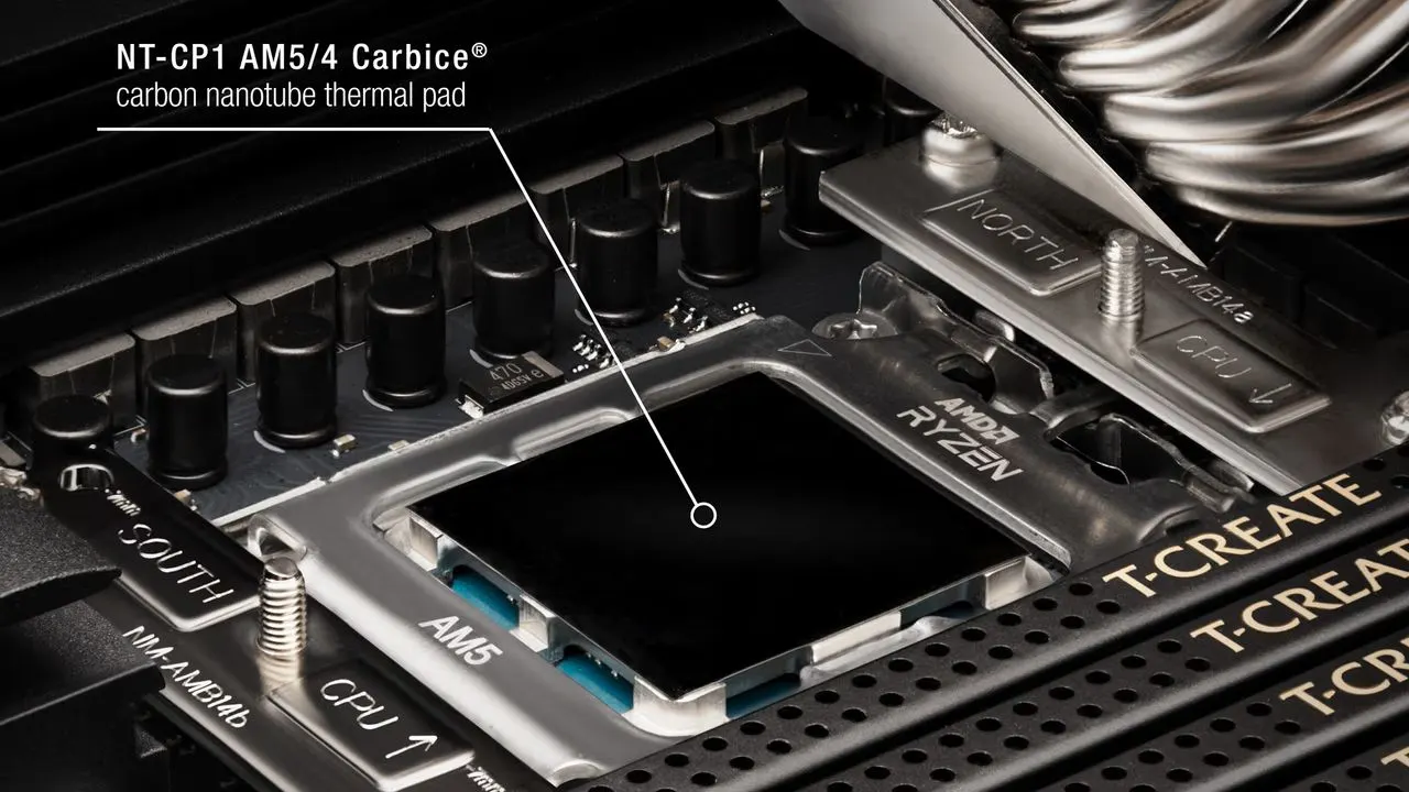 Noctua and Carbice Introduce Permanent Thermal Pad for AMD Processors
