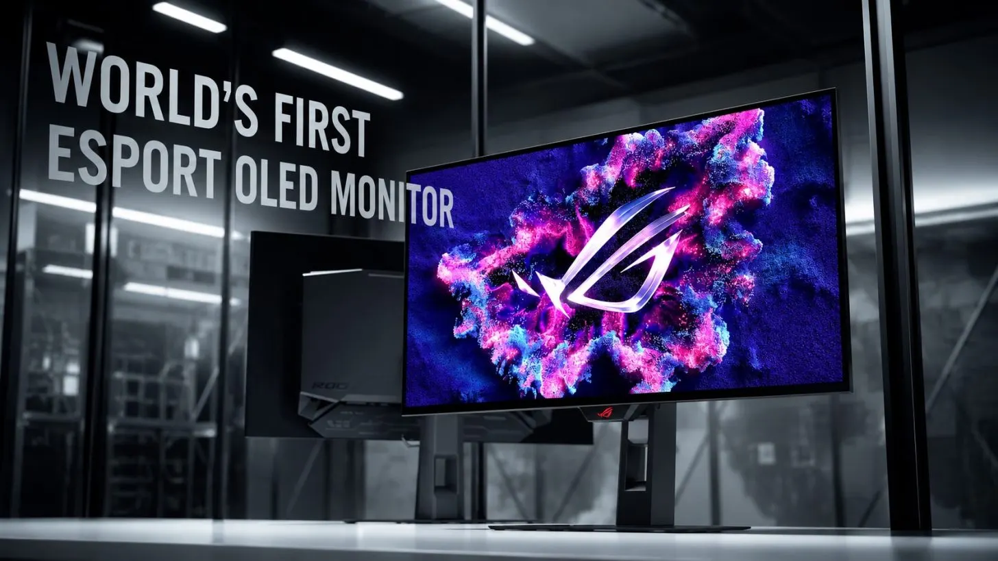 ASUS Teases World’s First 24.5″ OLED Gaming Monitor For ESports