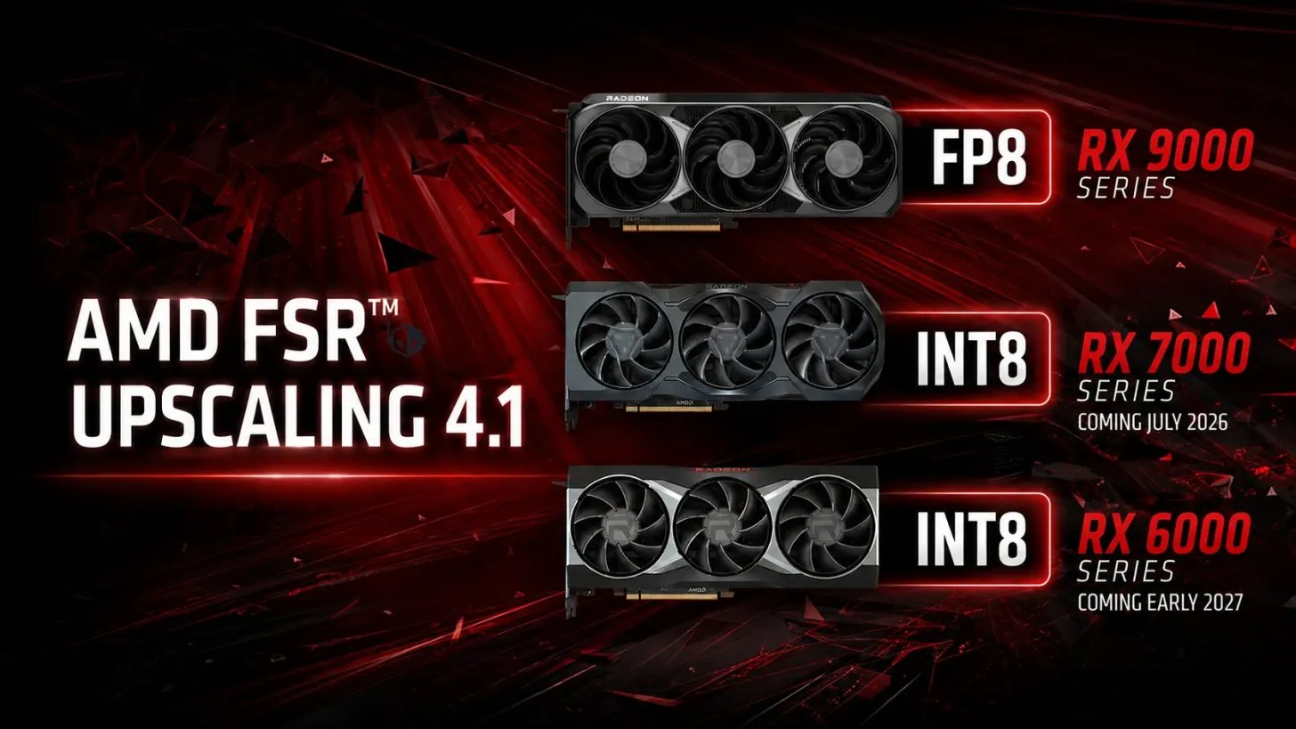AMD Is Finally Bringing FSR 4.1 To RDNA 3 GPUs In July, RDNA 2 GPUs In Early 2027