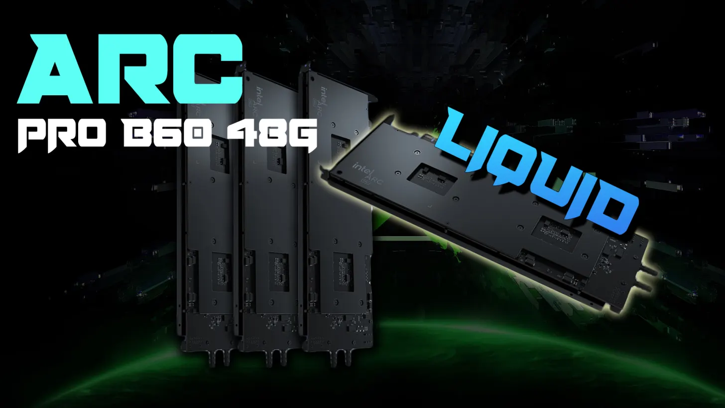 Maxsun Intros Single-Slot Liquid-Cooled Arc Pro B60 48G For Up To 7x GPU Configuration