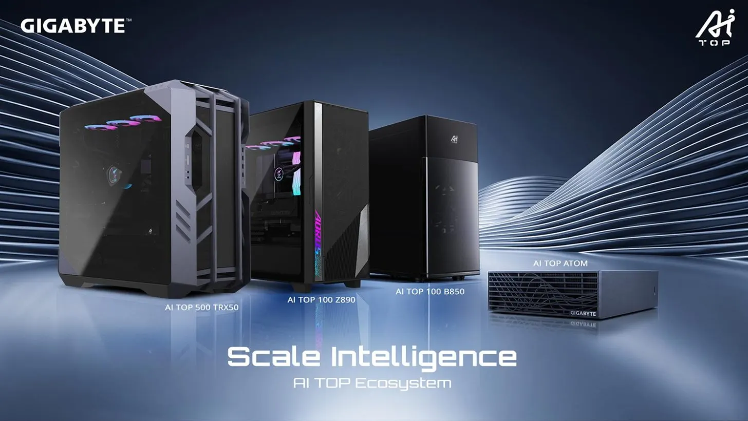 GIGABYTE Launches ‘AI TOP’ Desktop Ecosystem, Featuring Radeon AI PRO R9700 Workstation For Up To 405B LLMs