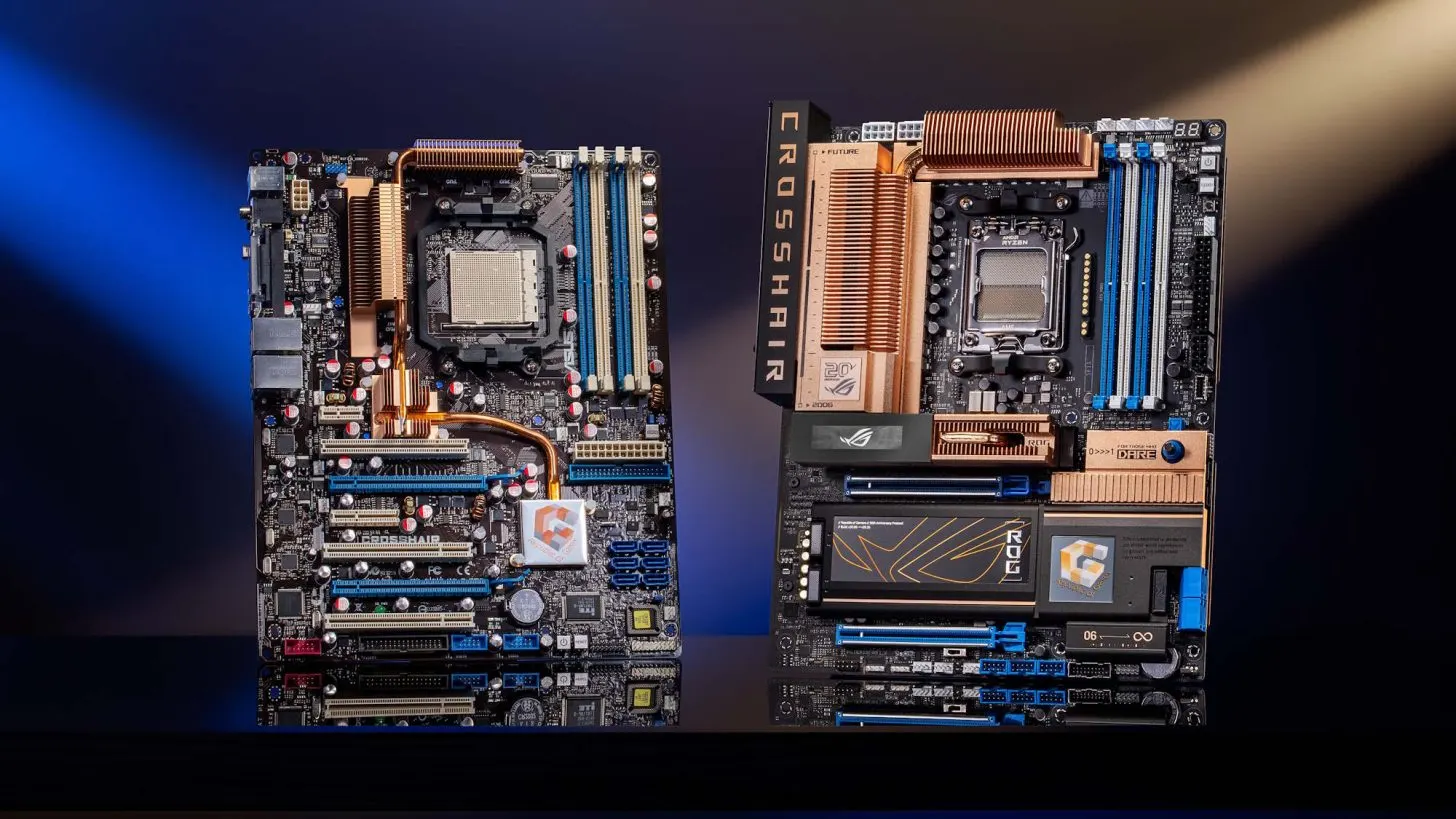 ASUS Reinvents Its 2006 Crosshair Motherboard For ROG’s 20th Anniversary, Wrapping AM5 And X870E In Full Copper Retro Glory