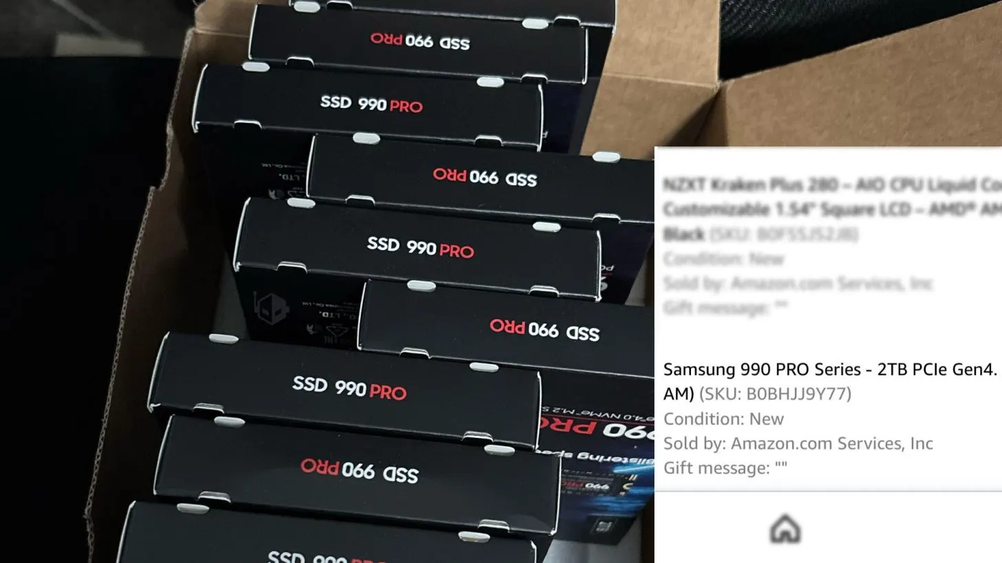 Redditor Orders One Samsung 990 PRO SSD From Amazon, Receives 10 Drives Worth Nearly $4,800 By Mistake